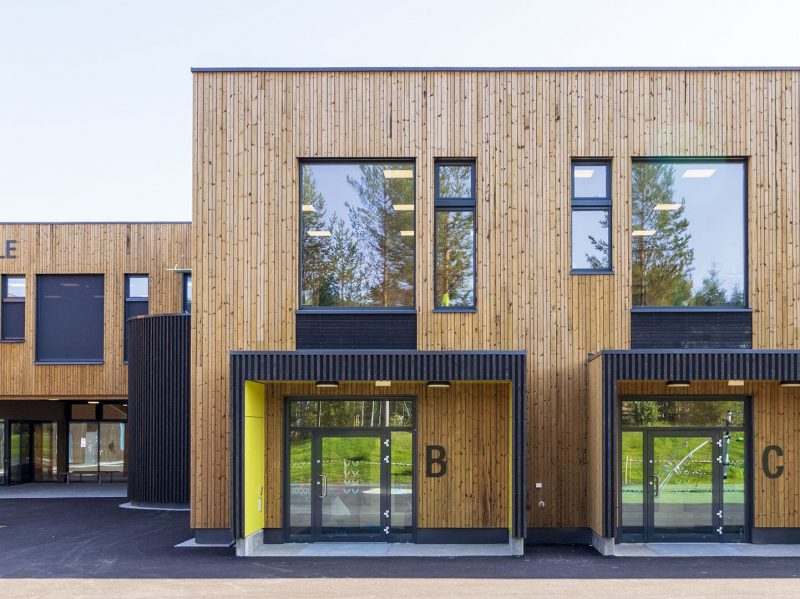 Flesberg skola Norge Gbj Bygg - Spinn arkitekter
